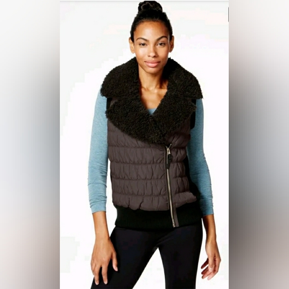 Calvin Klein Performance Vest Detachable Sherpa Collar Medium - Picture 1 of 9